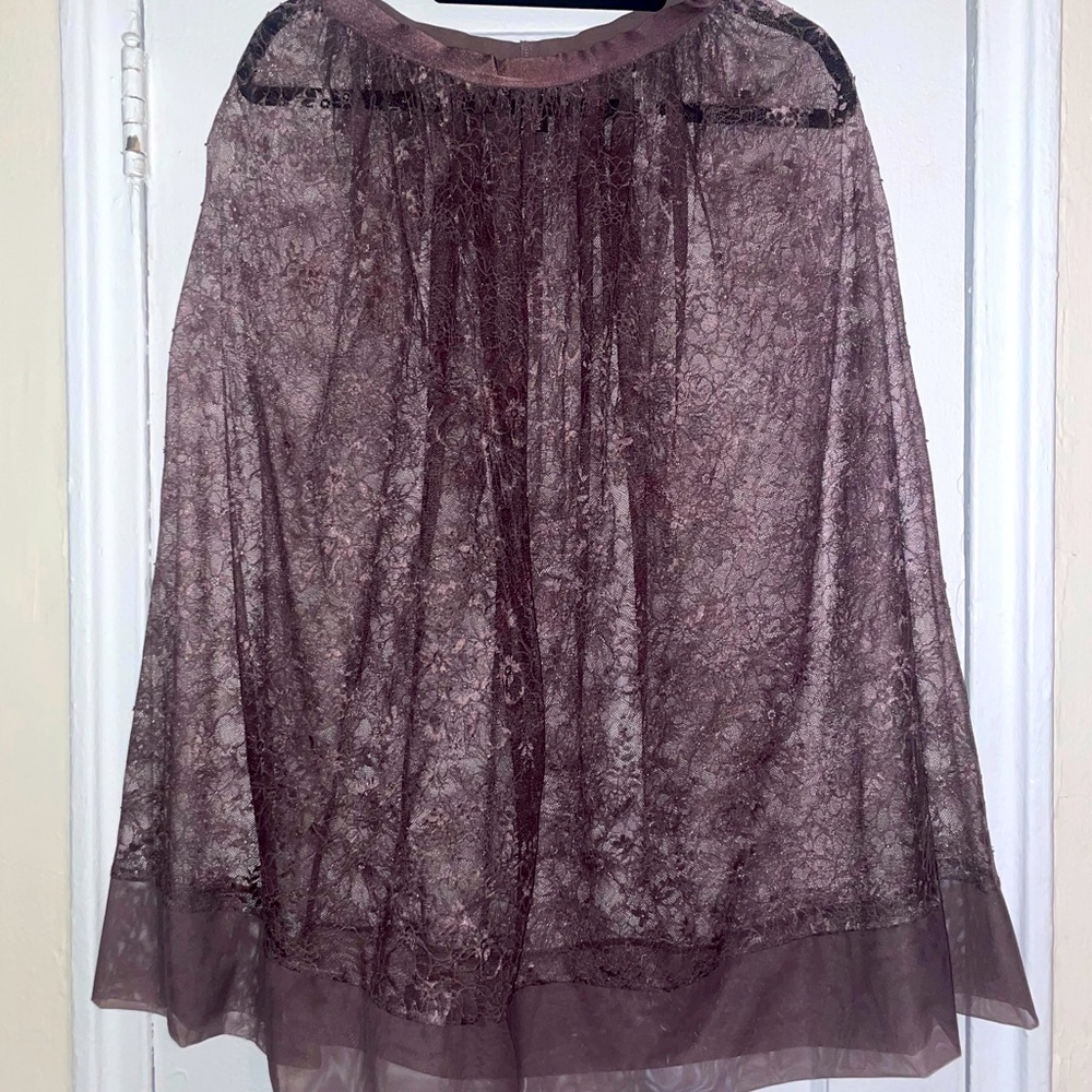 Lace overlay skirt